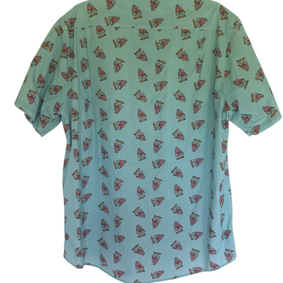 Casual Blue and Red Button Down Shirt with Classic Collar - Picture 2 of 4